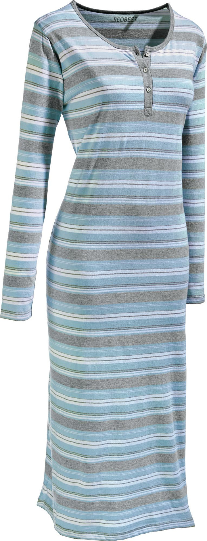 REDBEST Damen-Nachthemd Single-Jersey Mint Grösse 36/38