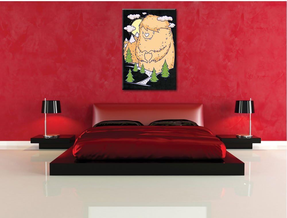 Dark Love nature black Bild auf Leinwand, XXL riesige Bilder fertig gerahmt mit Keilrahmen, Kunstdru