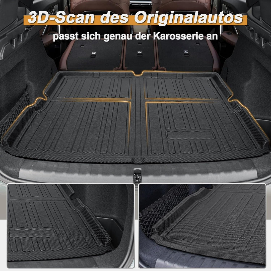 ECOZEN kofferraumwanne für BMW x1/ix1 U11 2022-2026 aus TPE Allwetter Original 3D-Scan Kofferraummat