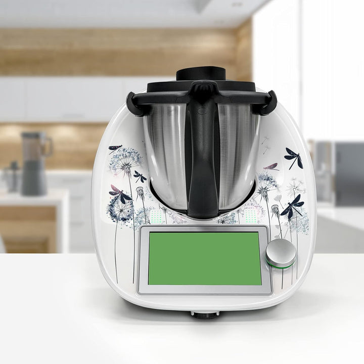 Deko Schutz Aufkleber kompatibel mit Küchenmaschine Thermomix TM6 Design Sticker Klebefolie Zubehör