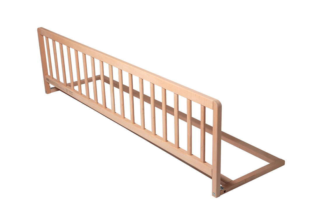 Safetots Extra Breiter Holzbettschutz, Natur, 38cm hoch x 140cm breit, Bettgitter, Sicheres Kinderbe