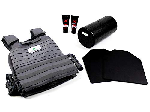 9010036 Gewichtsweste Grau SLAVIKOSWAY Training 9,1kg inkl. Gewichtsplatten Calisthenics Ninja Kraft