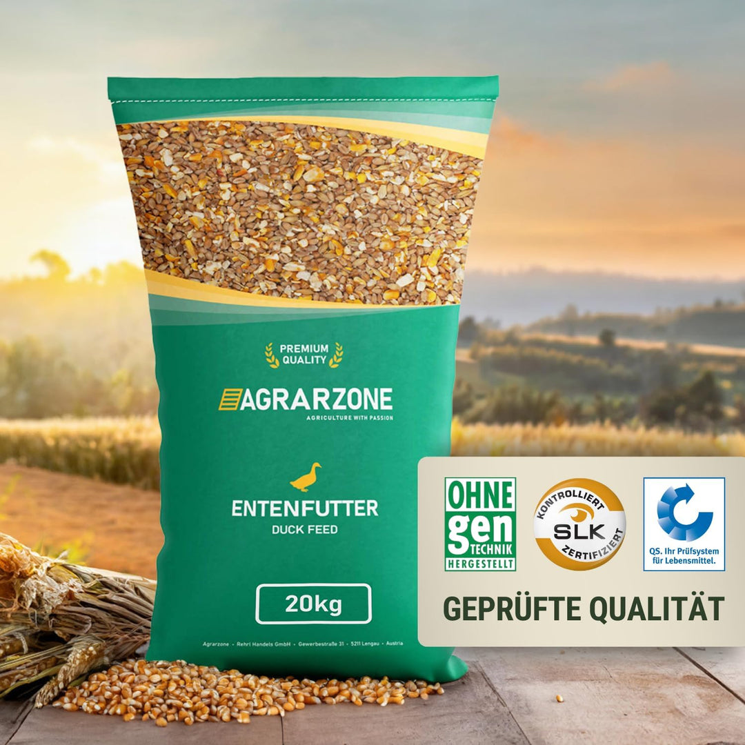 Agrarzone Entenfutter Laufenten 20 kg - Österreichisches Laufenten Futter - 100% Gentechnikfrei & Ge
