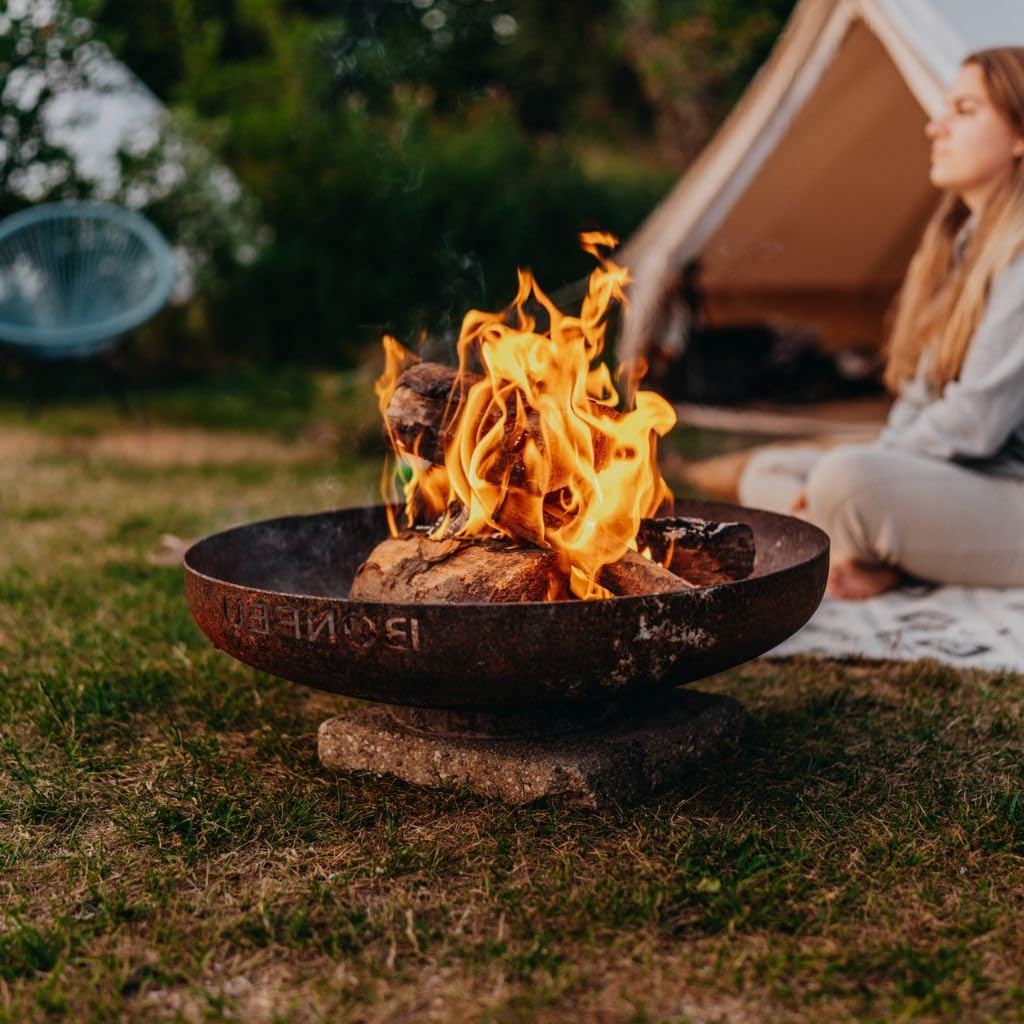 BonFeu BonBowl Feuerschale 60cm - Feuerschalen für den Garten - Feuerstelle Outdoor - Feuerschale mi