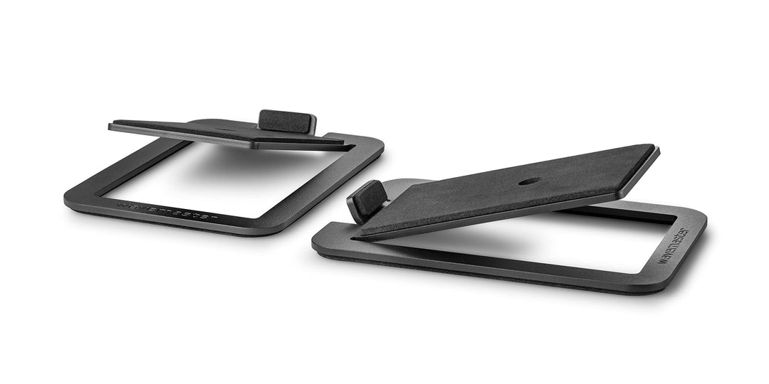 wavemaster P1 Lautsprecher Ständer-Set zur optimalen Aufstellung von Stereoboxen, schwarz, Schwarz