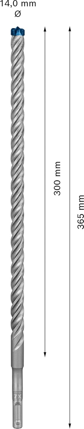 Bosch Professional 1x Expert SDS plus-7X Hammerbohrer (für Stahlbeton, Ø 14,00x365 mm, Zubehör Bohrh