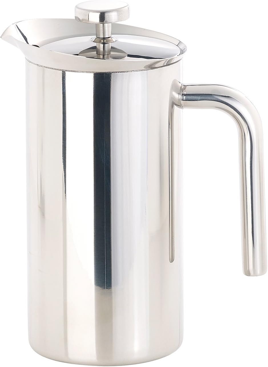 Rosenstein &amp; Söhne Kaffeepresse: Thermo-Kaffeebereiter, French-Press, Edelstahl, doppelwandig, 1 Lit