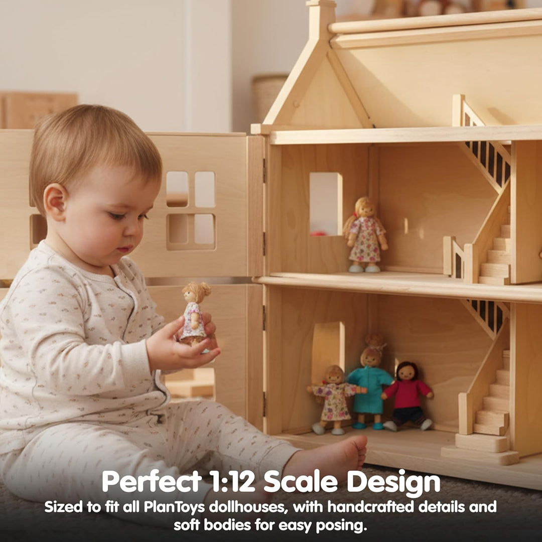 PlanToys 13571420 - Moderne Puppenfamilie