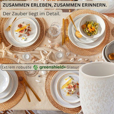 Sänger | Espresso Tassen Set Korfu 4 tlg, Espresso- & Mokkatassen 4 Personen, Espressotassen Steingu