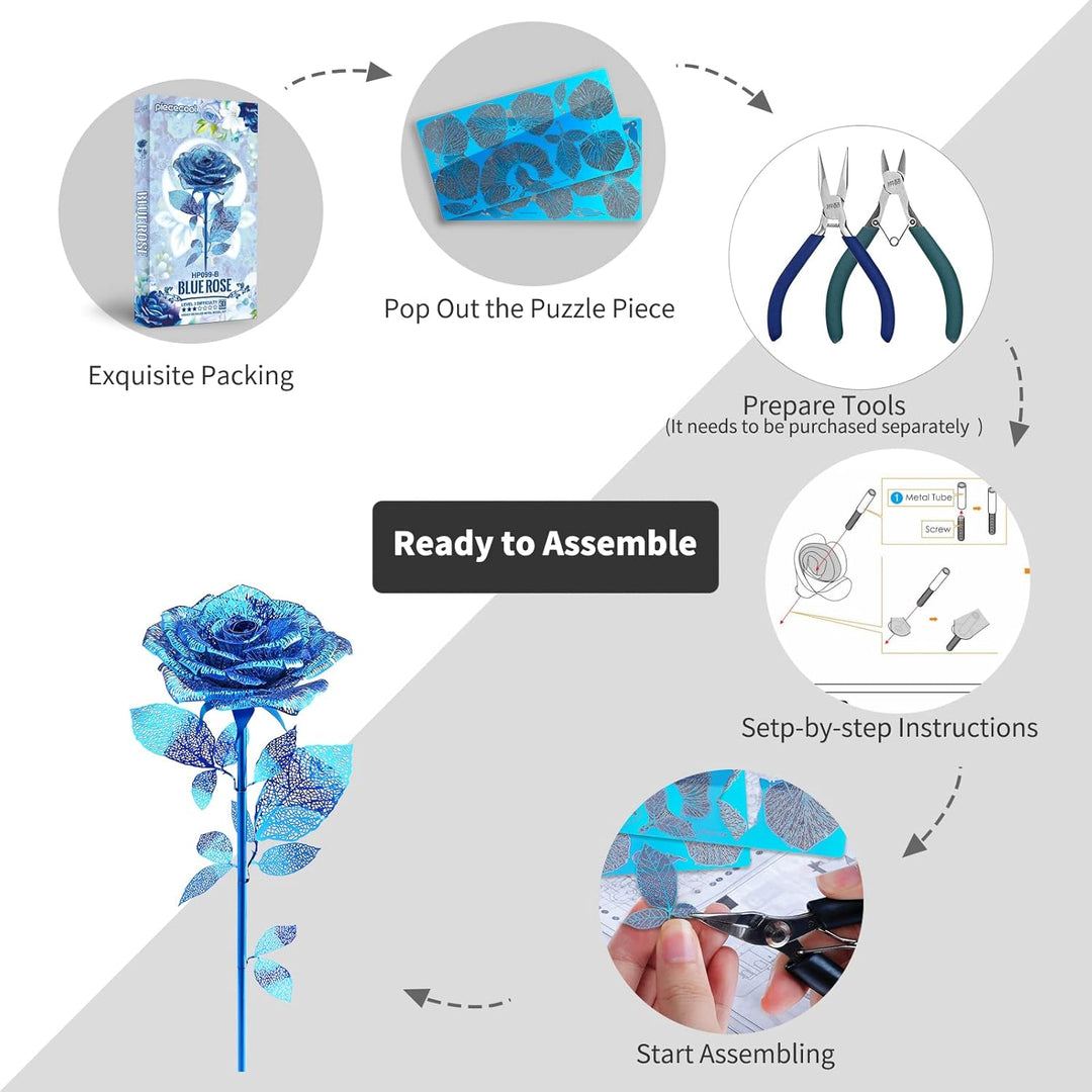 Piececool 3D Metall Puzzle 3D Metal Models 3D Puzzle,Metallhandwerk geeignet für Jugendliche und Erw