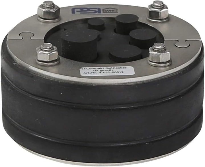PSI Ringraumdichtung DN 100 mm Multicable ; Mehrfach-Kabeldurchführung für 7 Kabel/Rohre 8/2x10/12/1