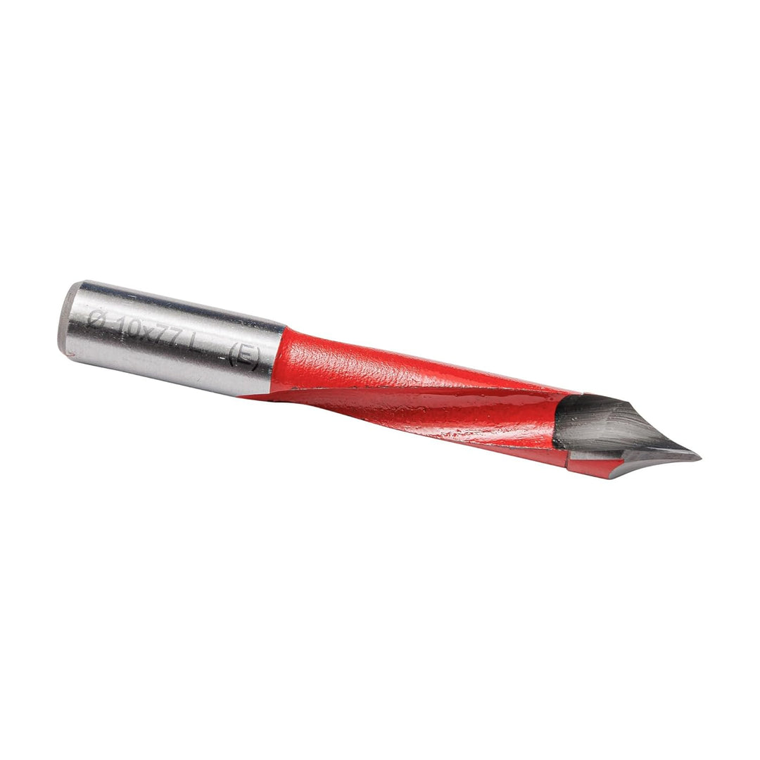 ENT 23266 Durchgangsbohrer HW, Schaft (S) 10 mm, Durchmesser (D) 10 mm, NL 45 mm, SL 24 mm, L 77 mm,