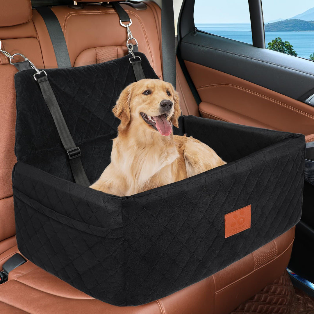 Hunde Autositz für Grosse&Mittlere Hunde,Hundesitz Auto für unter 55 lbs oder 2 kleine Hunde,Waschba