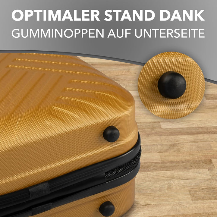 Xonic® Design Kosmetikkoffer aus ABS Hartschale – Robustes Beautycase als Handgepäck - Kosmetiktasch