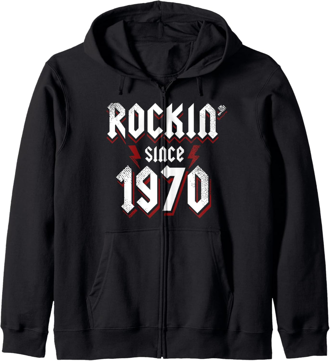 Rockin Since 1970 53 Jahre alte Rockmusik 53. Geburtstag Kapuzenjacke