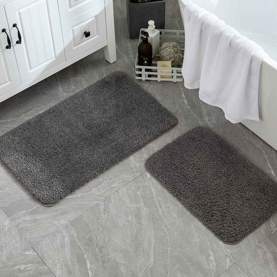 MIULEE Teppich Badematte Badezimmerteppich Bettvorleger rutschfest Badteppich Badvorleger Saugfähige
