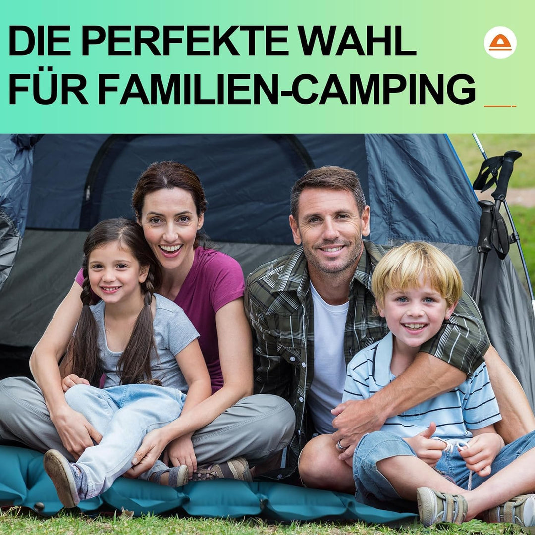 Luftmatratze Camping Ultraleichte Isomatte Camping mit Fusspresse Pumpe, Aufblasbare Matratze für Ou