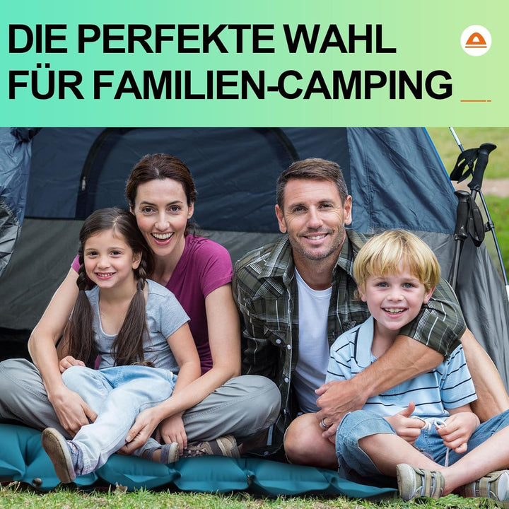 Luftmatratze Camping Ultraleichte Isomatte Camping mit Fusspresse Pumpe, Aufblasbare Matratze für Ou