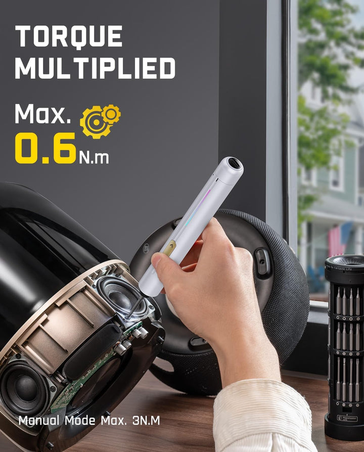 Fanttik E2 Ultra 3.7V Mini Elektro Schraubendreher Set, 50 in 1 Magnetische Präzisions-Schraubendreh