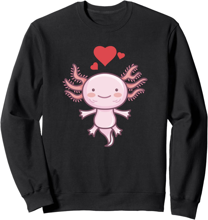 Niedliche Axolotl Lover Eidechse oder Salamander Haustier Be Sweatshirt