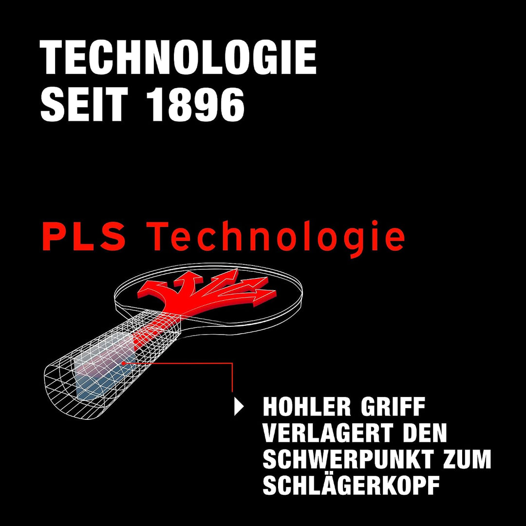 Donic-Schildkröt Tischtennisschläger Top Team 900, AVS & PLS-Griff, 2,0 mm Schwamm, Alpha Slick - IT