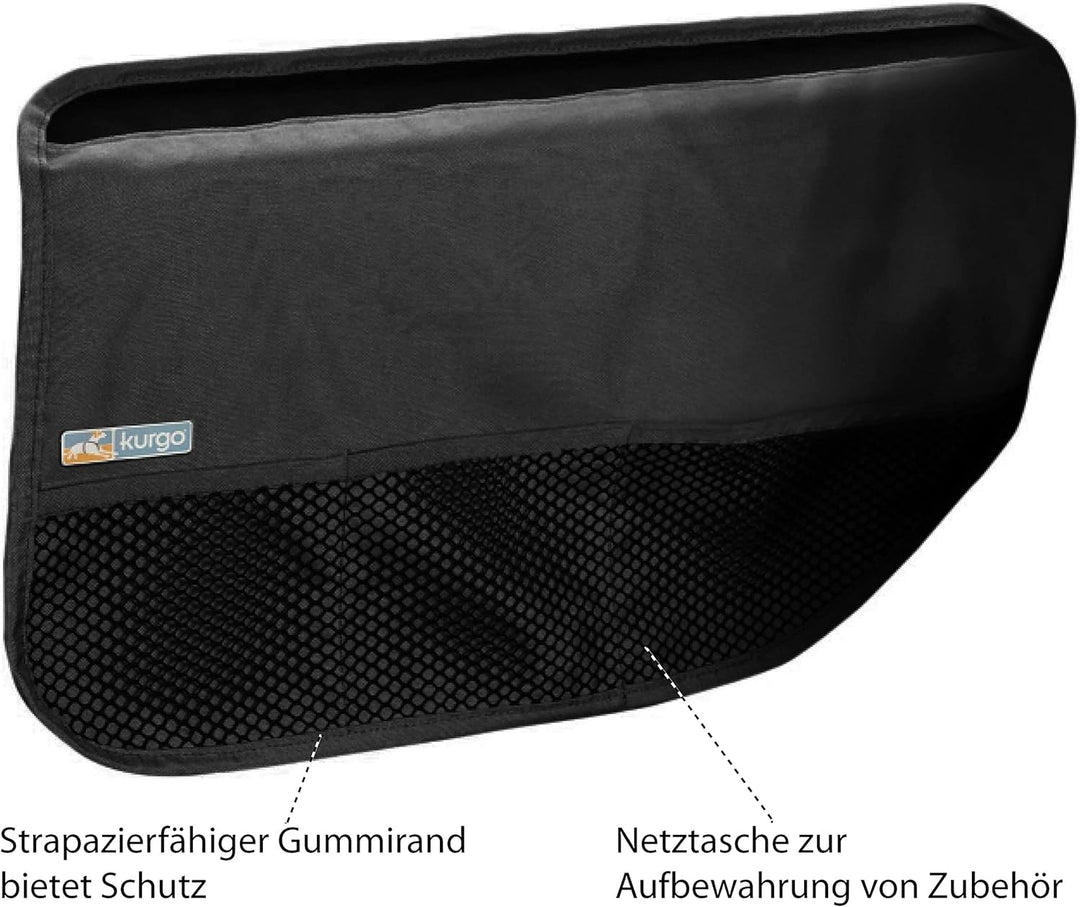 Kurgo Autotürschoner für Hunde, Schützt Autotüren vor Hundekrallen und Schmutz, Mit Taschen, Einstel