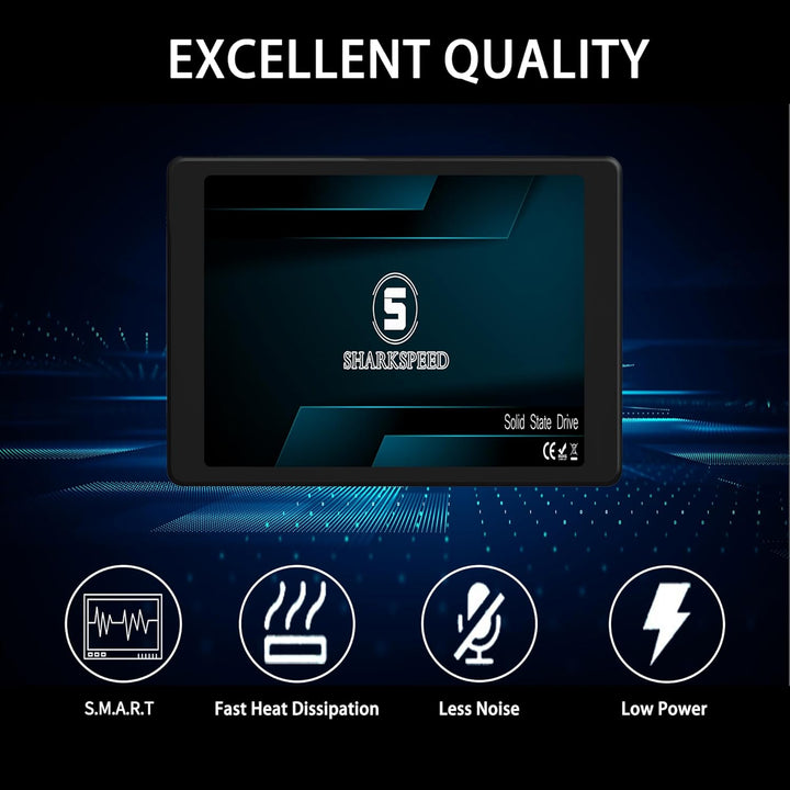 SSD 128GB 2.5" SATA 3 (6Gb/s) TLC 3D NAND SSD Festplatte Intern Solid State Drive für Notebooks, Des