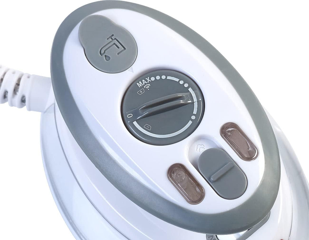 Sichler Haushaltsgeräte Bügeleisen: Reise-Dampfbügeleisen, 408 W, 110/230 Volt, 40 ml Wassertank, 3