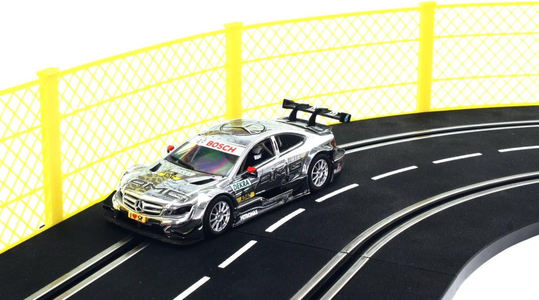 Overdrive-Racing Fangzaun System gelb 1m kompatibel mit Carrera Digital 124 132 EVO Kurven Geraden Z
