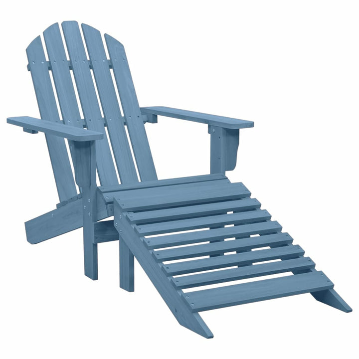 Tidyard Adirondack Gartenstuhl mit Fussstütze Liegestuhl Sonnenliege Gartenstuhl Gartensessel Deckch