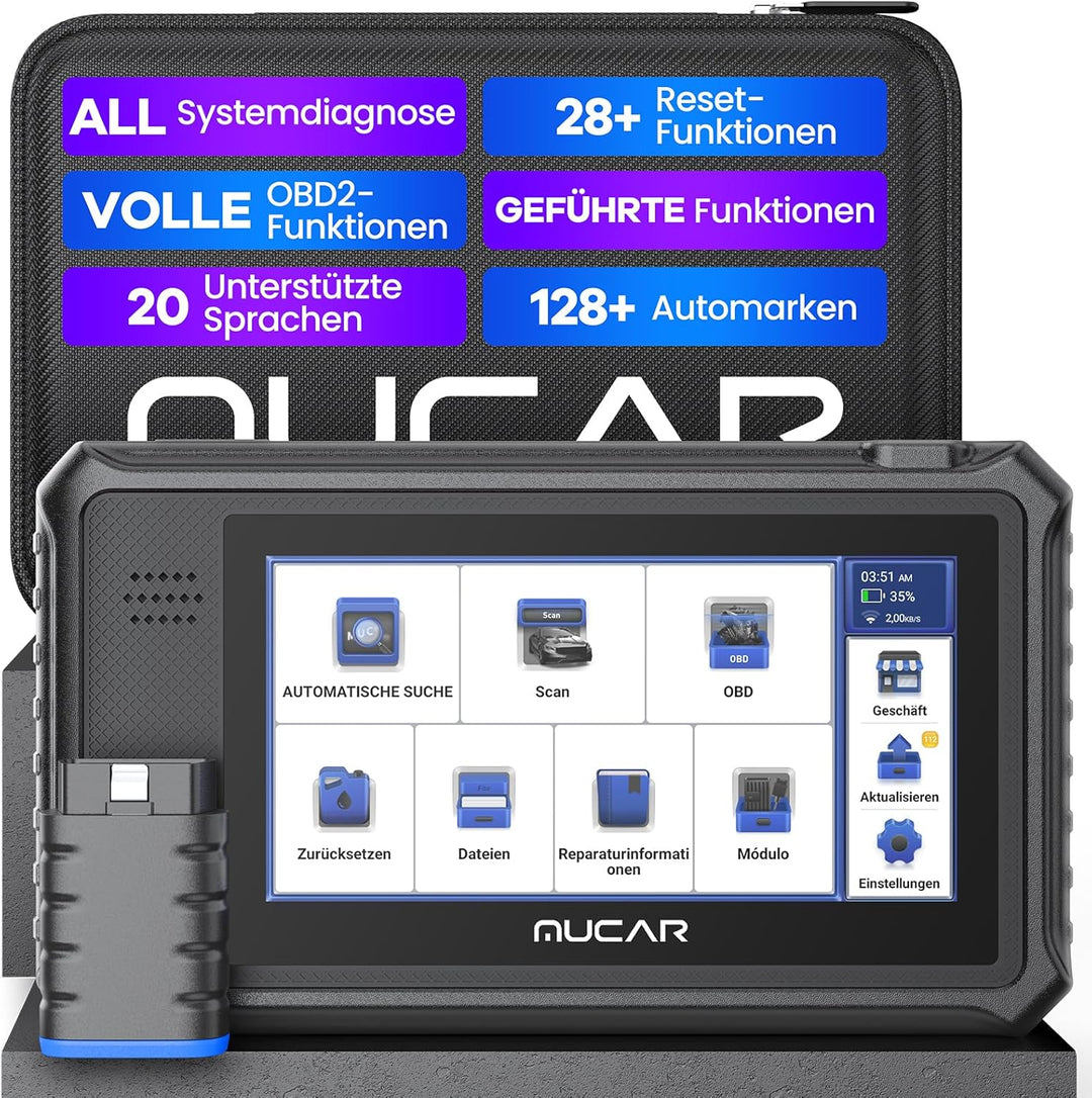 OBD2 Diagnosegerät, MUCAR VO6 Diagnosegerät Auto, Für Alle Fahrzeuge Mit & Alle Systemdiagnosen Und