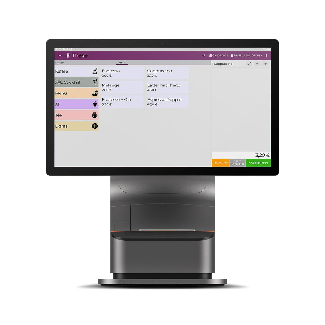 Registrierkasse Kassensystem - Finanzamtkonform 2022 - TSE ready - integrierter Bondrucker - Gastron