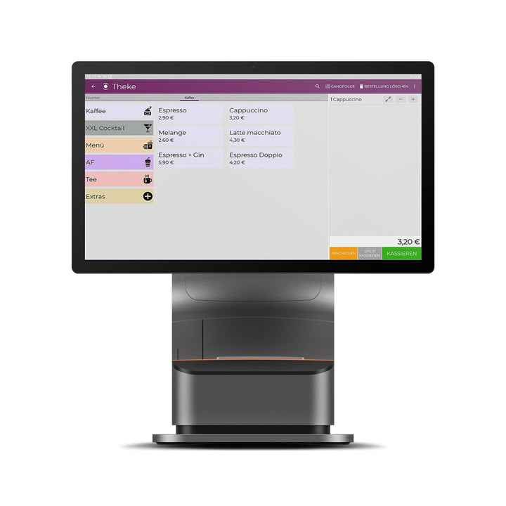 Registrierkasse Kassensystem - Finanzamtkonform 2022 - TSE ready - integrierter Bondrucker - Gastron