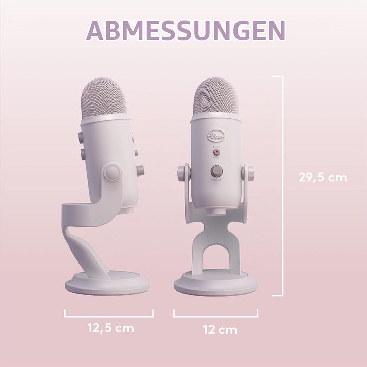 Logitech G Blue Yeti USB-Gaming-Mikrofon in Premiumqualität für Streaming, Blue VO!CE-Software, PC,