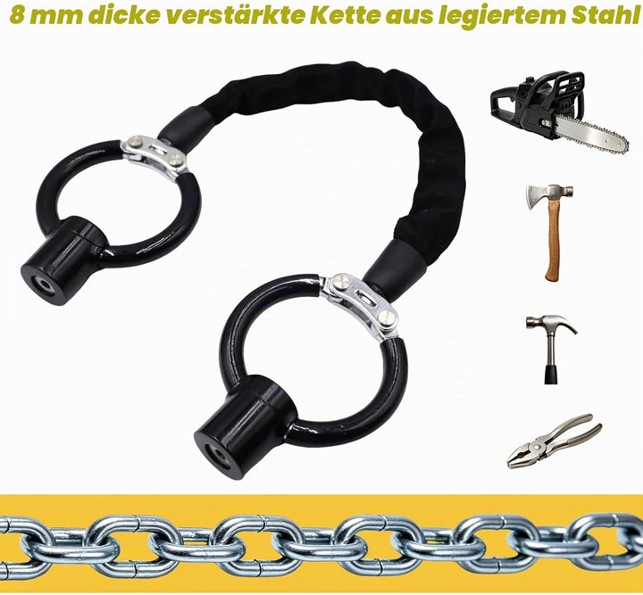 E Scooter Schloss, Schloss für E Scooter, 8mm Verstärktes Handschellenschloss, Fahrradschloss Hohe S