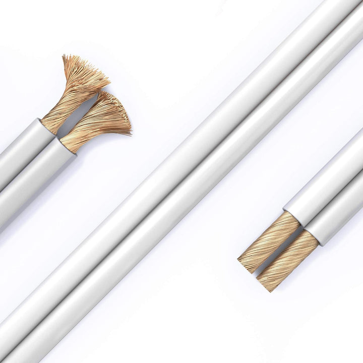 PureLink Lautsprecherkabel OFC 2 x 1,50mm² (0,20mm), 50,0m, weiss 50,0m 2 x 1,50mm² (0,20mm) weiss,