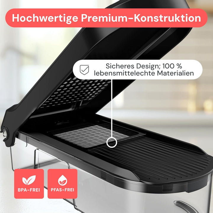 Gemüseschneider Mandoline Gemüsehobel - Gemüse Schneider Gurkenhobel Zwiebelschneider Kartoffelschne
