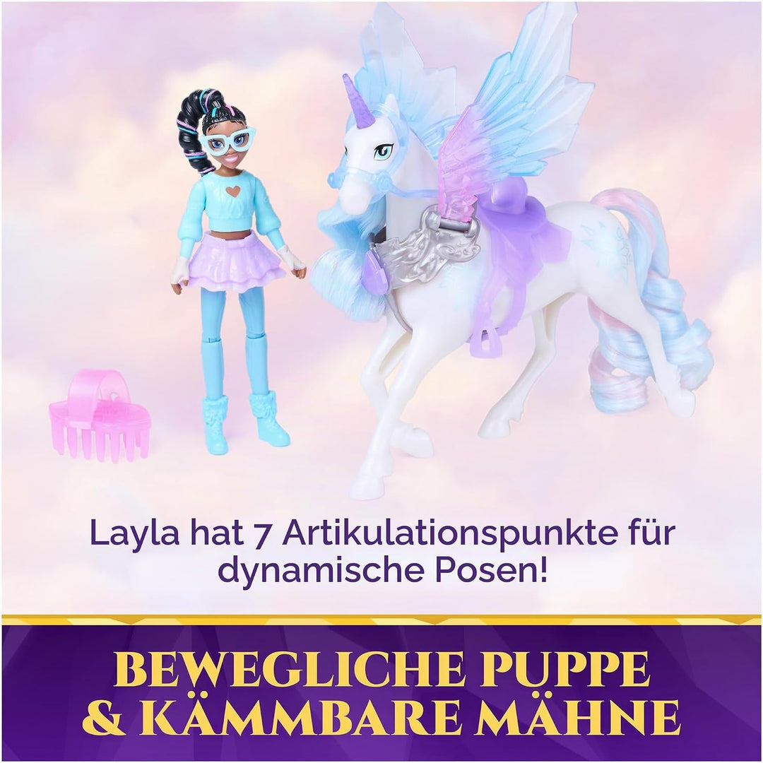 Unicorn Academy Wing Magic Layla und Glacier Set, ab 4 Jahren