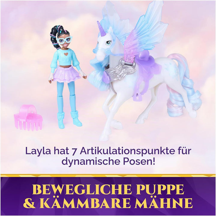 Unicorn Academy Wing Magic Layla und Glacier Set, ab 4 Jahren