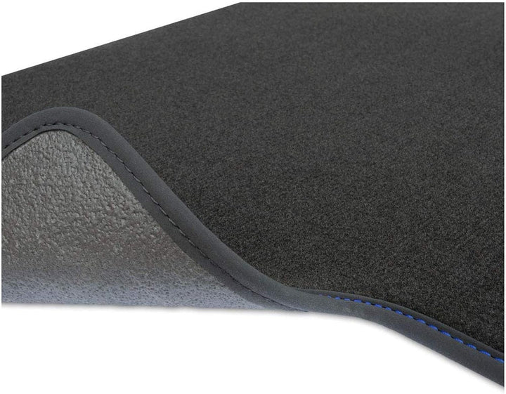 MOTOS Premium Velours-Fussmatten passend für Audi A3 8L 1996-2003 - Premium, Matt, Blau fussmatten A