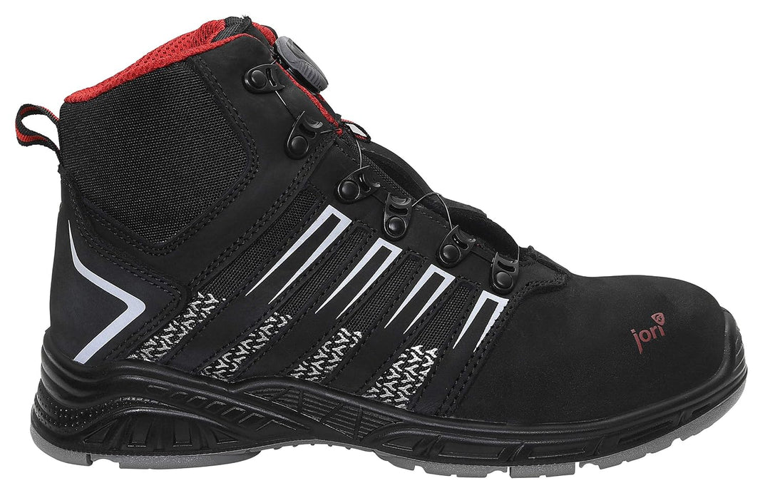 JORI Sicherheitsschuhe JO TWIST BOA Mid S1P, Herren, Sneaker, sportlich, Schwarz, Kunststoffkappe -