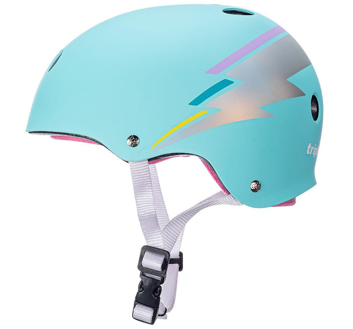 Triple Eight Herren Triple 8 Skate-und Skateboard-Helme XS-S Blaues Hologramm, XS-S Blaues Hologramm