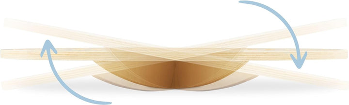 Mamabrum, Holzbalancierbrett mit Labyrinth mit Kugeln - Balance-Schaukeln, Labyrint, Zwei Bunte Kuge
