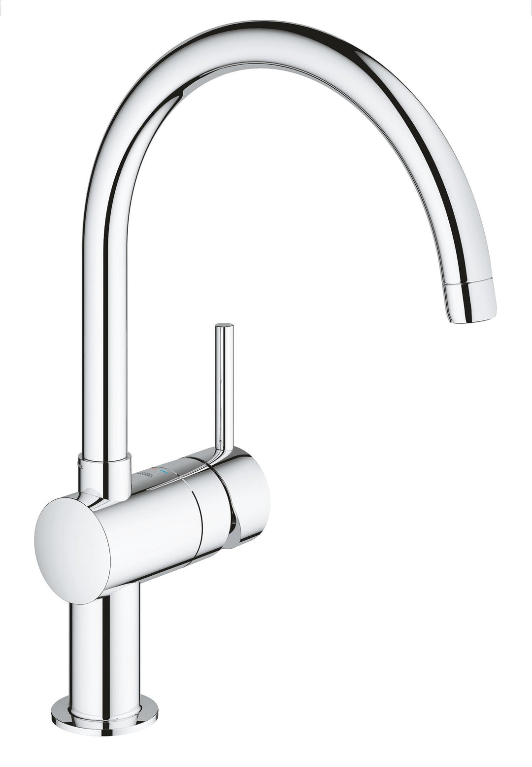 GROHE Minta - Einhand Spültischarmatur (C-Auslauf, Schwenkbereich wählbar: 0° / 150° / 360°, Einloch