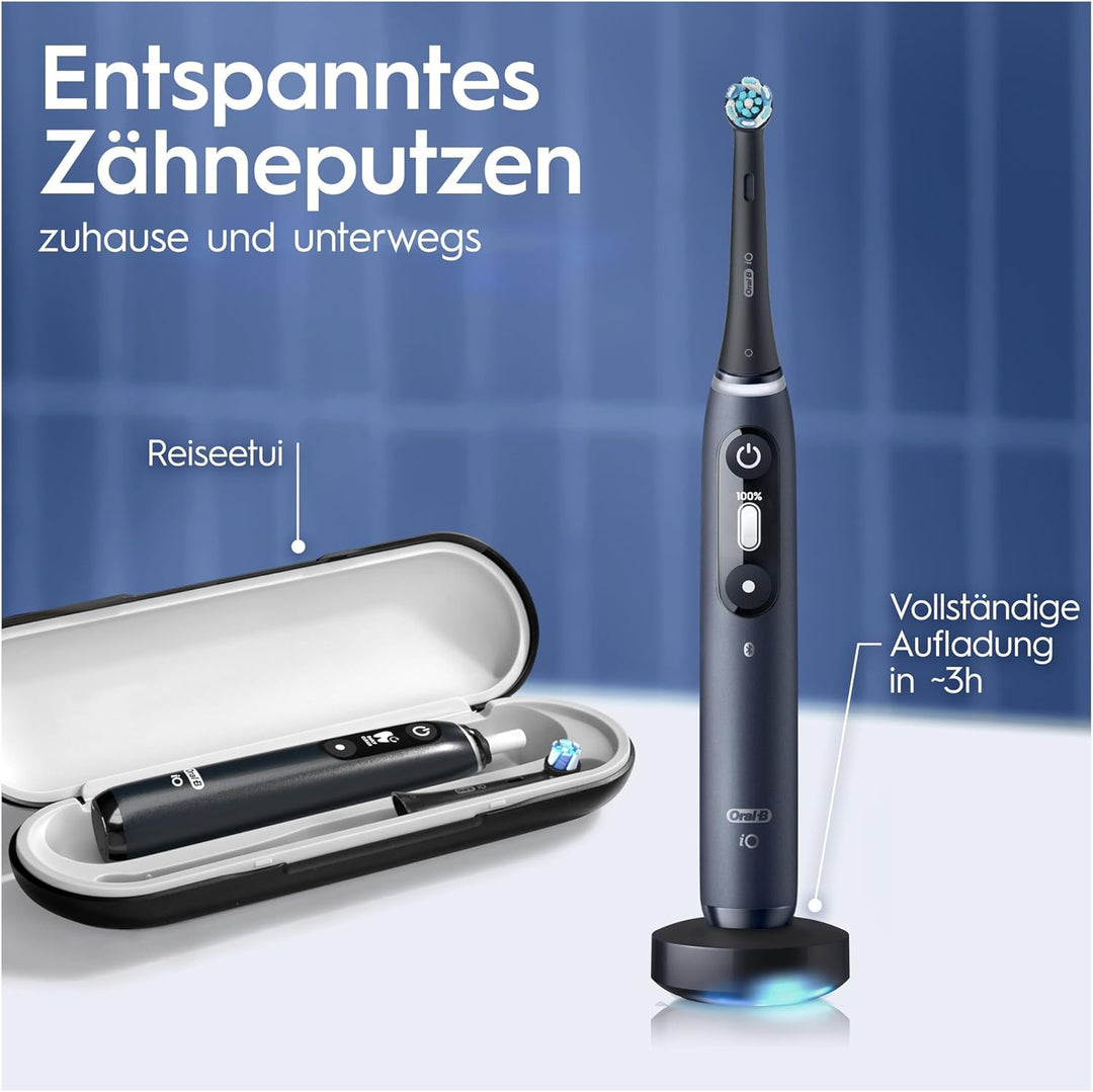 Oral-B iO Series 7 Elektrische Zahnbürste/Electric Toothbrush, 2 Aufsteckbürsten, 5 Putzmodi für Zah