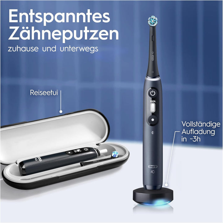 Oral-B iO Series 7 Elektrische Zahnbürste/Electric Toothbrush, 2 Aufsteckbürsten, 5 Putzmodi für Zah