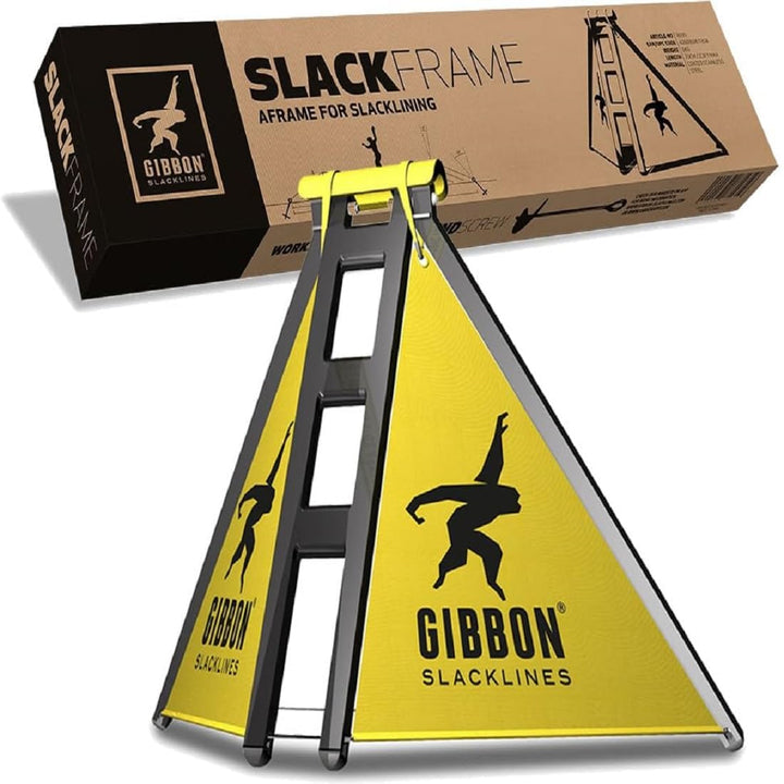 Gibbon Slacklines Slackframe, pulverbeschichtetes Metallgestell, Slackline-Gerüst für Slacklinen ohn
