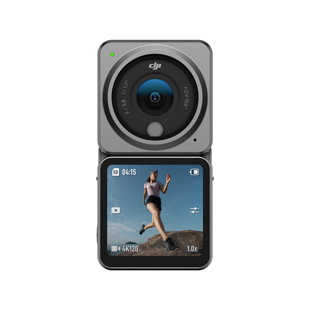 DJI Action 2 Dual-Screen Combo - Action-Kamera mit erweitertem Akku-Modul, 155° Sichtfeld, Magnetbef