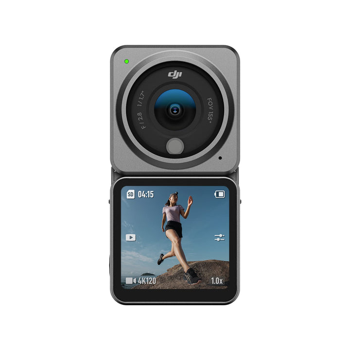 DJI Action 2 Dual-Screen Combo - Action-Kamera mit erweitertem Akku-Modul, 155° Sichtfeld, Magnetbef