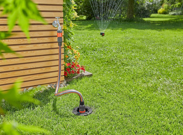 Gardena Sprinklersystem Start-Set Pipeline mit Viereckregner: Komplettset für den Einstieg in das Pi